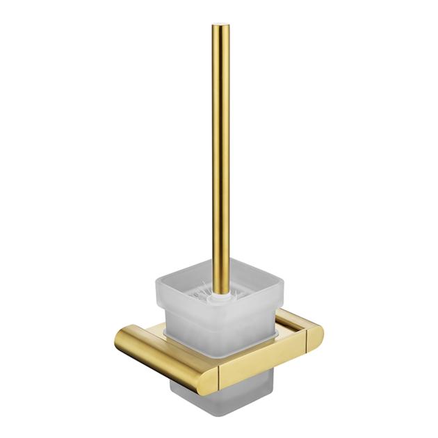 Custom Wall Gold Coloured Toilet Brush Holder