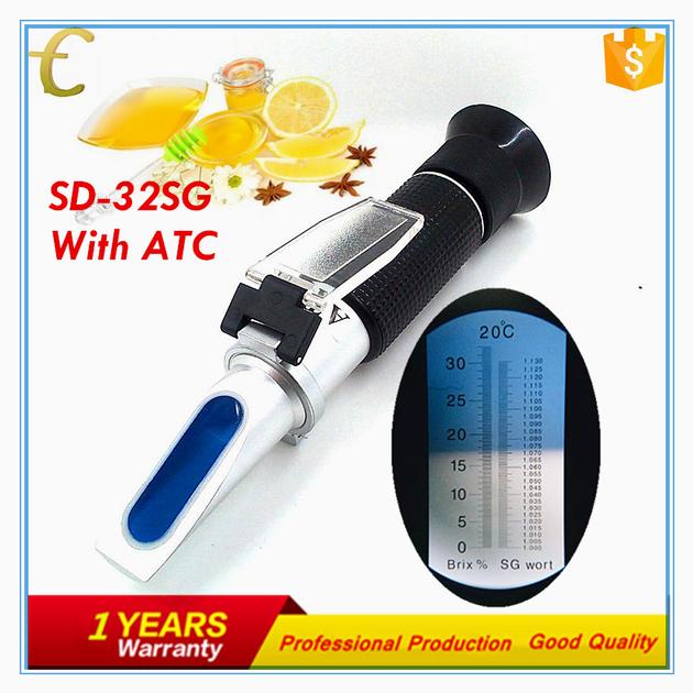 0-32% Brix Wort Refractometer Beer Fruit Sugar Wine Brew Tester