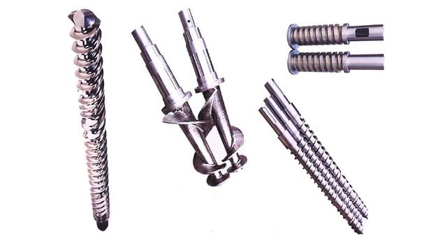 Rubber screw and barrel