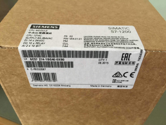 SIEMENS SIMATIC S7-1200 6ES7214-1BG40-0XB0 6ES72141BG400XB0 PLC