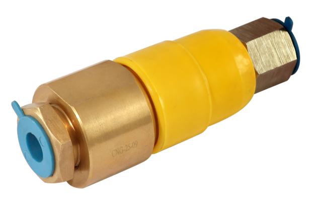 CNG breakaway valve for CNG dispenser