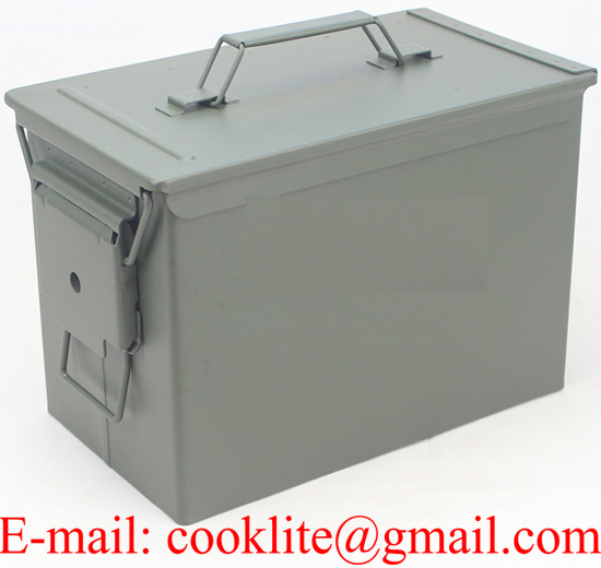 Caja para municiones / Caja de metal de municiones militar