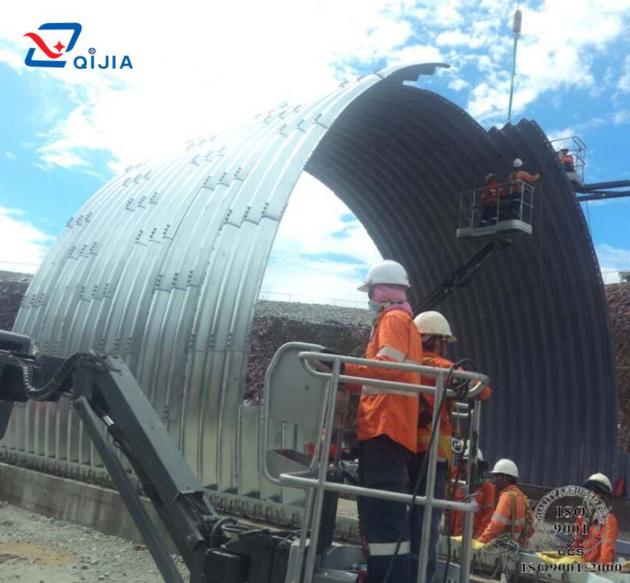 Half Circle Galvanized Corrugated Steel Structure