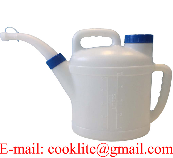 Polyethylene Measuring Jug 5 Litre Plastic Oil Dispenser with Oil Level Marking