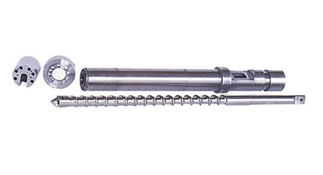 Injection screw and barrel