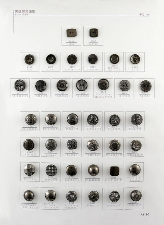 ABS Plating Plastic Shank Buttons For