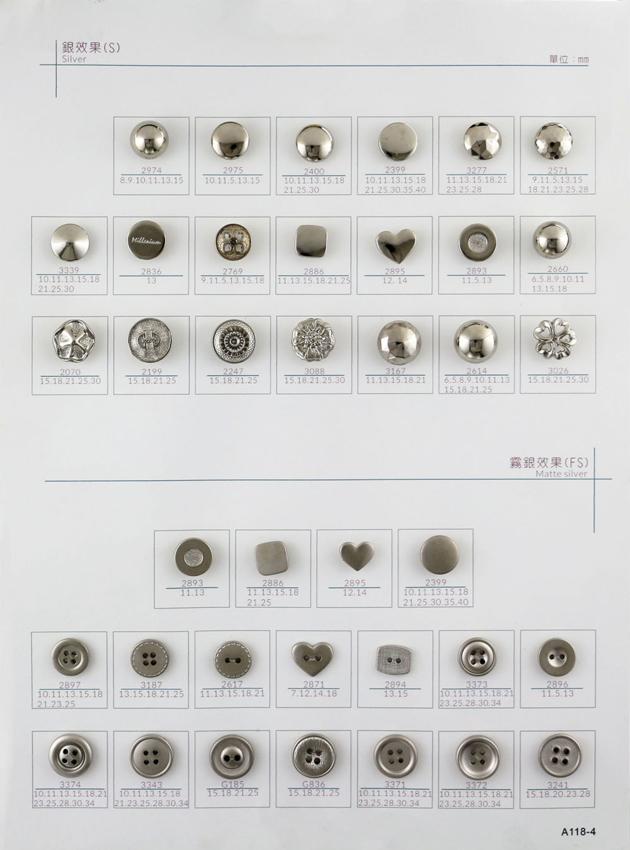 ABS Plating Plastic Shank Buttons For