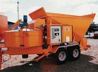 Mobile concrete plant