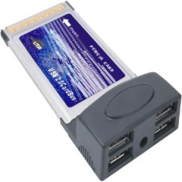 CCTP008:PCMCIA 4Port USB2.0 CardBus