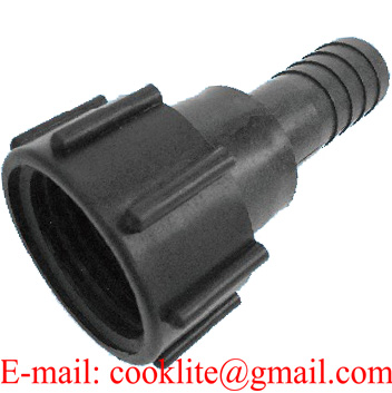IBC Tank Adapter DIN 61 Drum Fitting/Coupling with 1-1/4" Hose Tail