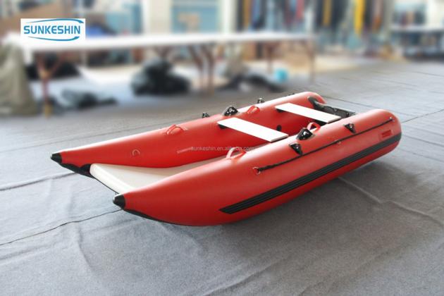 CE China PVC Inflatable Rubber Boat catamaran boat