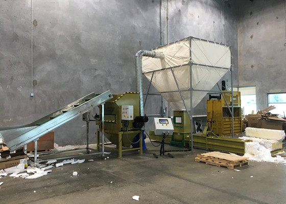 A total solutions styrofoam recycling-GREENMAX APOLO C300 compactor