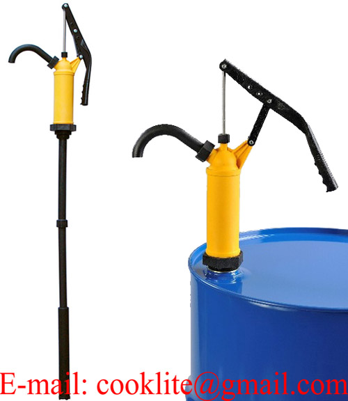 Manuelle Fasspumpe Handpumpe Hebelpumpe Chemiepumpe P490s Fuer Leichte Saeuren, Laugen Und Chemikali