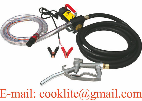 Diesel Kerosene Transfer Pump Kit 12V DC Portable Fuel Dispenser Self Priming Oil Bio 45L/Min 