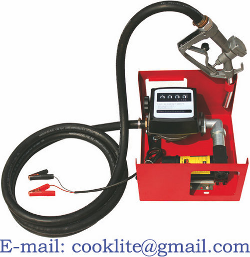 Wall or Tank Mounted Electric Diesel Fuel Dispensing Pump Kit 12V 24V Mini Oil Dispenser
