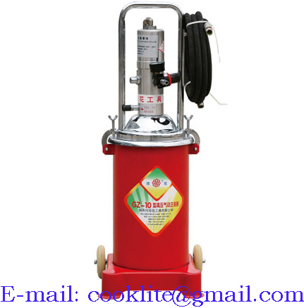 High Pressure Pneumatic Grease Pump Air Operated Lubrication Bucket - 12L