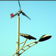 Hybrid power road lights