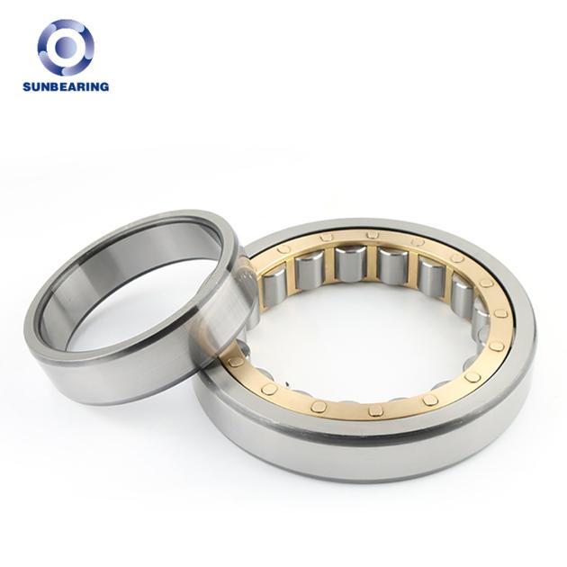 NU207EM Cylindrical Roller Bearing Silver 35*72*17mm Chrome Steel GCR15 SUNBEARING