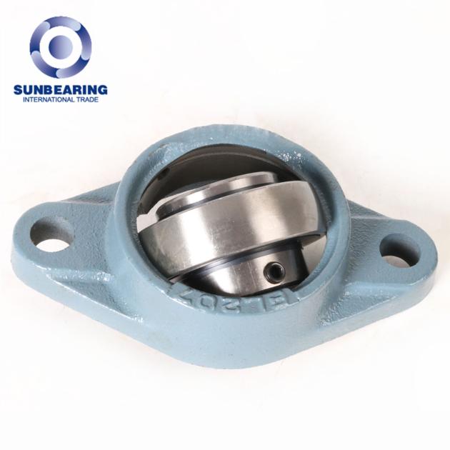 SUNBEARING Pillow Block Bearing UCFL203 Blue