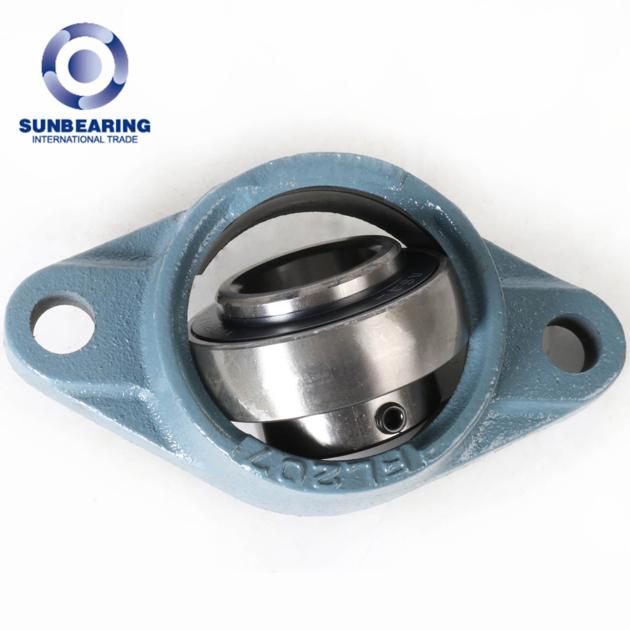 SUNBEARING Pillow Block Bearing UCFL203 Blue