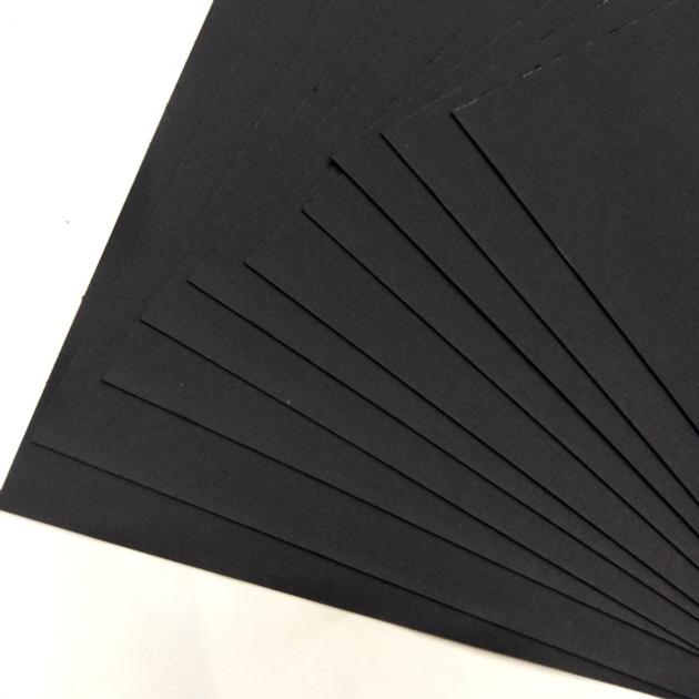 Cutting Recycled Laminated Black Cardboard sheet Black Paper sheets Roll