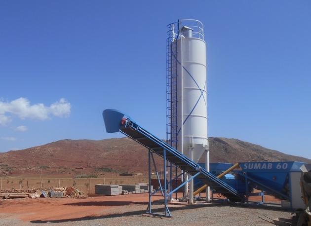 Containerized Mobile Concrete Plant SUMAB K