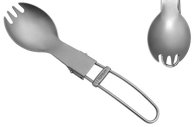 Titanium Folding Spork