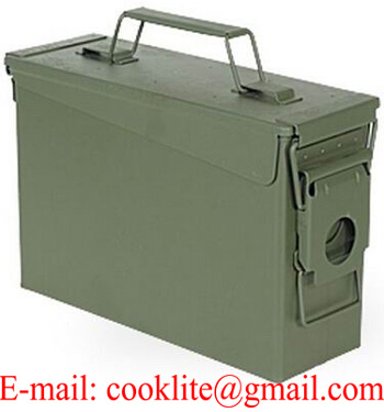 Caja de municiones metálica / Caja militar de municiones