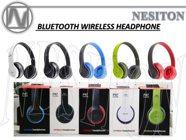 Hot Sales P47 Headset Gaming Noise Cancelling BT 5.0 Wireless Headphones for Computer Mobile Phone