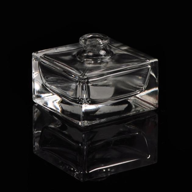 Mini 50ml Square Transparen Glass Perfume Bottles for Women and Men
