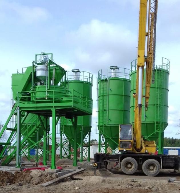 Stationary concrete batching plant SUMAB T-100