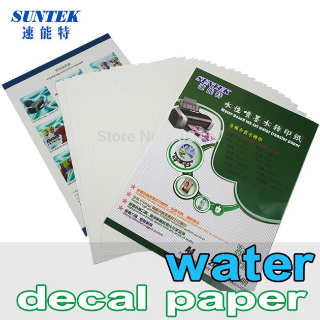 Water Slide Decal Transfer Paper