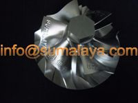 billet turbo, 5-axis machining, CNC machining, billet compressor wheel