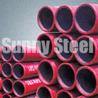 Abrasion resistant ceramic lined pipe