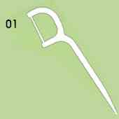 Dental floss pick