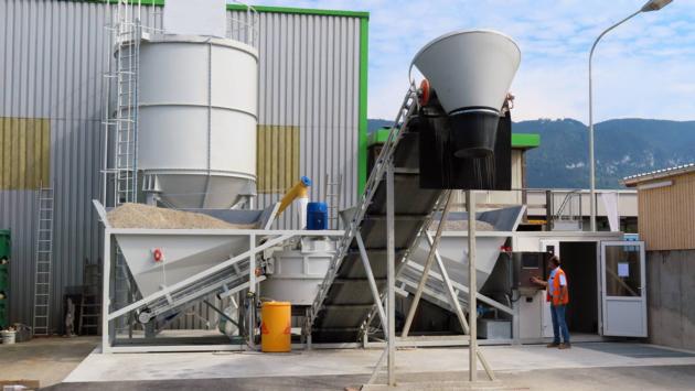 Sweden Fully Automatic concrete batching plant 