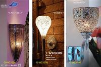 Mosaic outdoor wall lamp