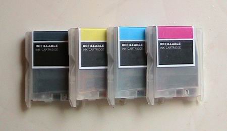 Refillable ink cartridge: for Brother series