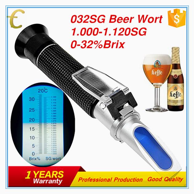0-32% brix and 1.000-1.120SG swort refractometer for beer testing