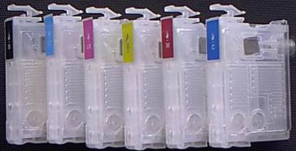 Refillable ink cartridge: for EPSON small ink-jet printers