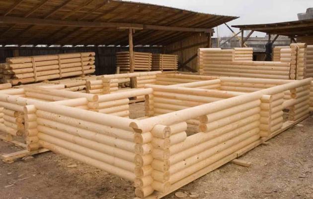 CYLINDER round log prefab homes sets