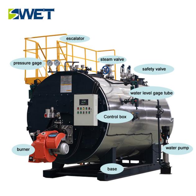 fire tube oil gas steam boiler