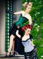 2011 trend Black jacquard lady corset 
