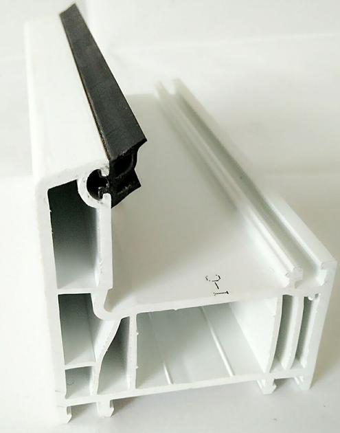 65mm white five-chamber pvc window profiles