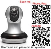  Plug&Play wireless home security IP camera, cloud camera, cellphone monitor camera. 