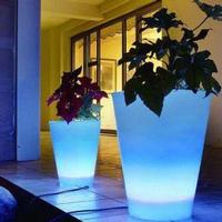 LED plastic flowerpot