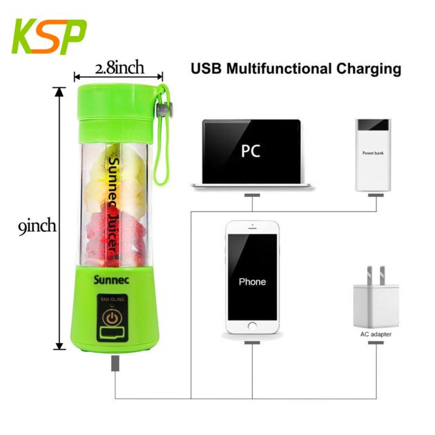 Electric Portable Mini Fruit Juicer Blender