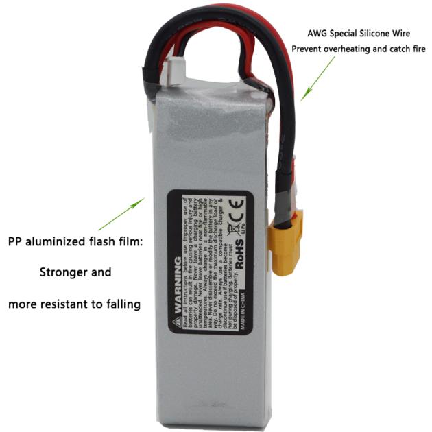 6s 22 2v 100c 6000mah Rc