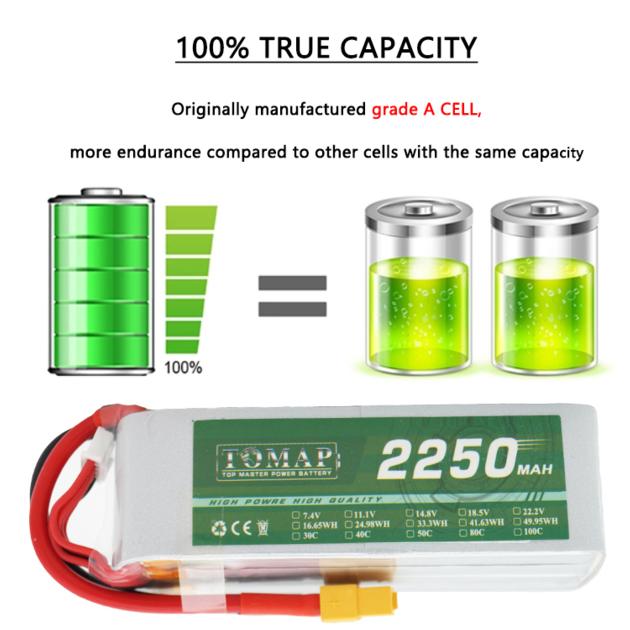 3s 11.1v 30c 2200mah lipo rc battery pack