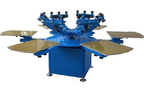 6 color screen printing machine